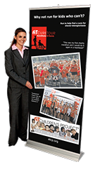 24 Hour Retractable Banner - Many Size and Types available